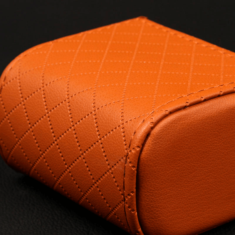 Suporte de couro para celular e porta-utensílios para carro - Rede Canan